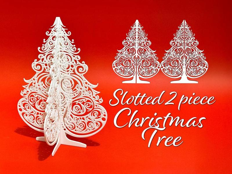 Slotted 2 piece Christmas Tree