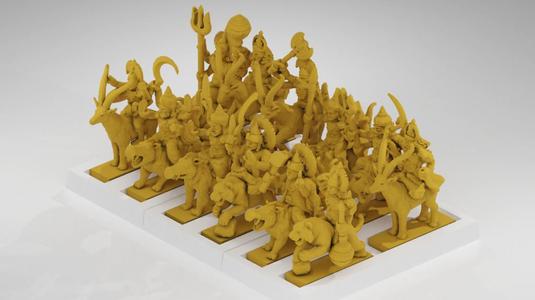 Warmaster Kingdoms of Ind Deity Riders