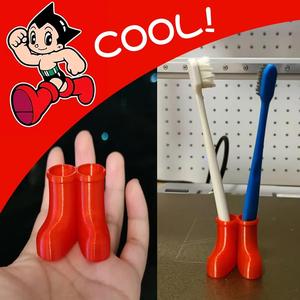 Astro Boy-inspired Creative Boot Toothbrush Holder/Pen Holder/Cute Net Red Couple Double Model