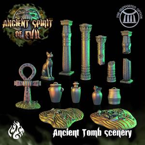 Ancient Tomb Scenery Pieces