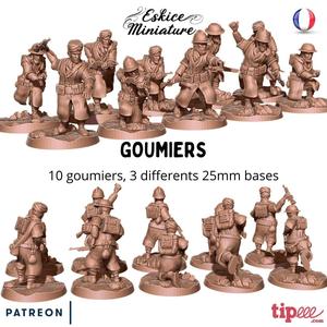 10 Goumiers soldiers – French army WW2 – 28mm for wargame