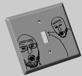 Soyjak Light Switch Cover