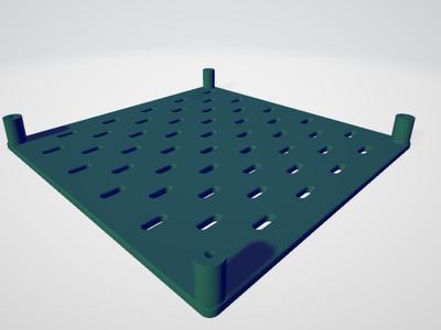 IKEA Pegboard with Pillars