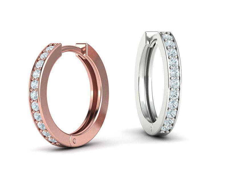 Hoop Earrings 17mm 3dmodel printable