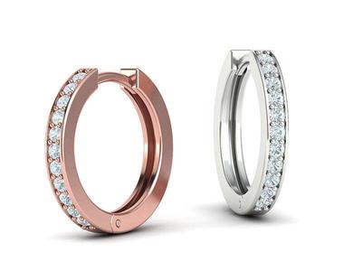 Hoop Earrings 17mm 3dmodel printable