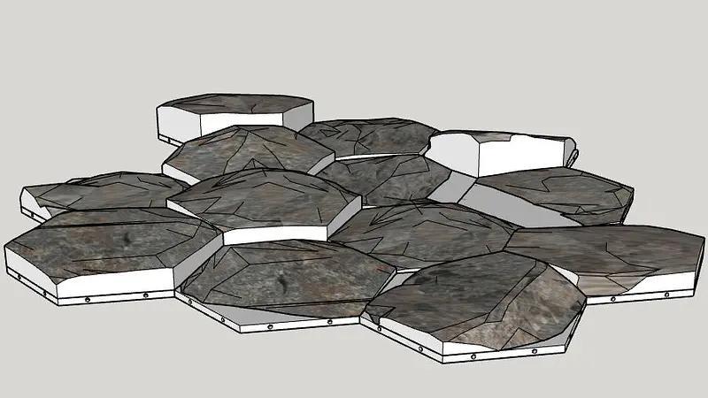 Fist set I made- Hex Terrain Set unmatched tiles – Modular RC Crawler Course for 116th 118th or 124 Scale