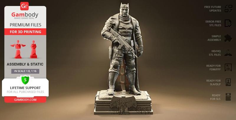 Batman Knightmare 3D Printing Figurine | Assembly