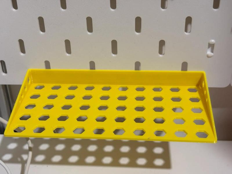 IKEA Pegboard Tray with Openwork