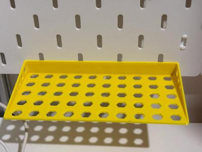IKEA Pegboard Tray with Openwork