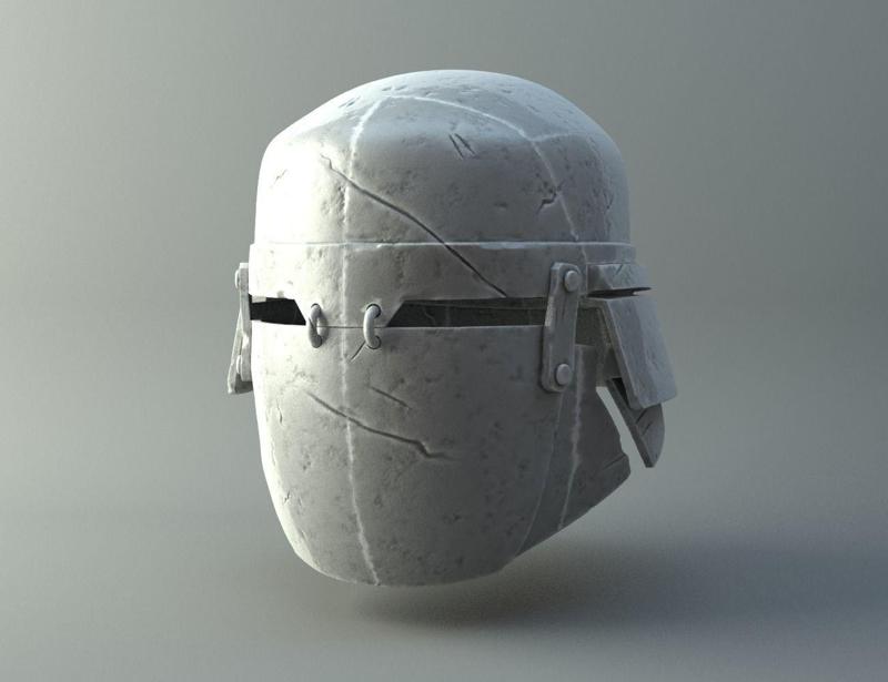 Damaged Heavy helmet – Knights of Ren – Star Wars universe