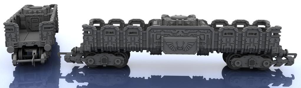 OO Train – Warhammer Style Troop Platform v2 L