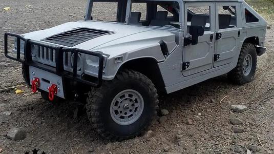 3D PRINTED RC CAR HUMMER H1 SLANTBACK BODY BY AN3DRC