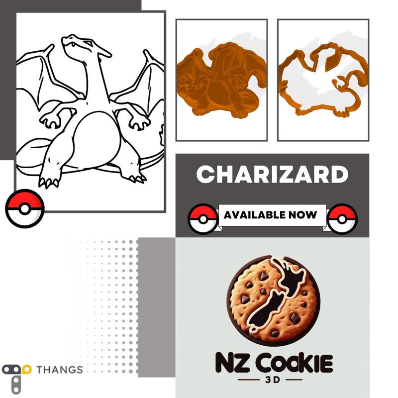 Pokemon Cookie Cutter – Charizard