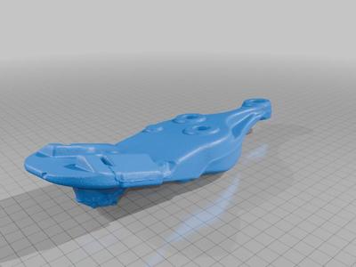 Efini (Mazda) RX-7 FD engine mount (alu) – 3D scan