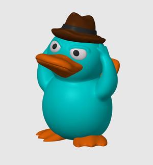 Perry the Psyduck Pokemon (Nosupport, 3mf included)
