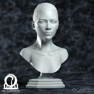 Female Academic bust V2, presupported