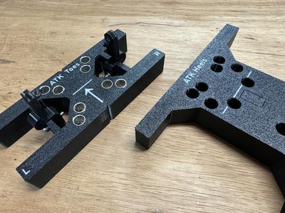 Ski Drill Jig Templates (Flush Text)