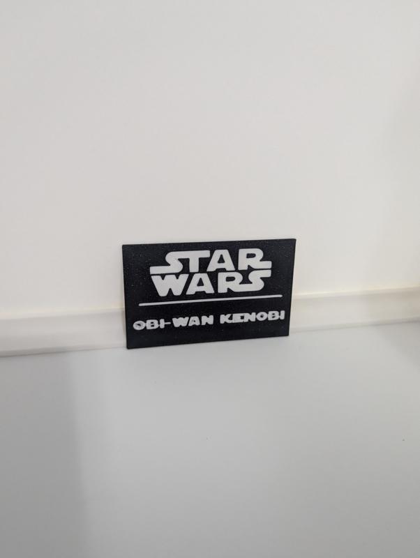 Obi-Wan Kenobi Multicolor Nameplates