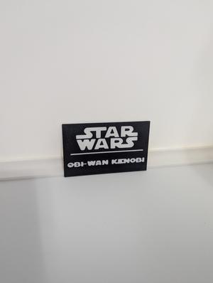 Obi-Wan Kenobi Multicolor Nameplates