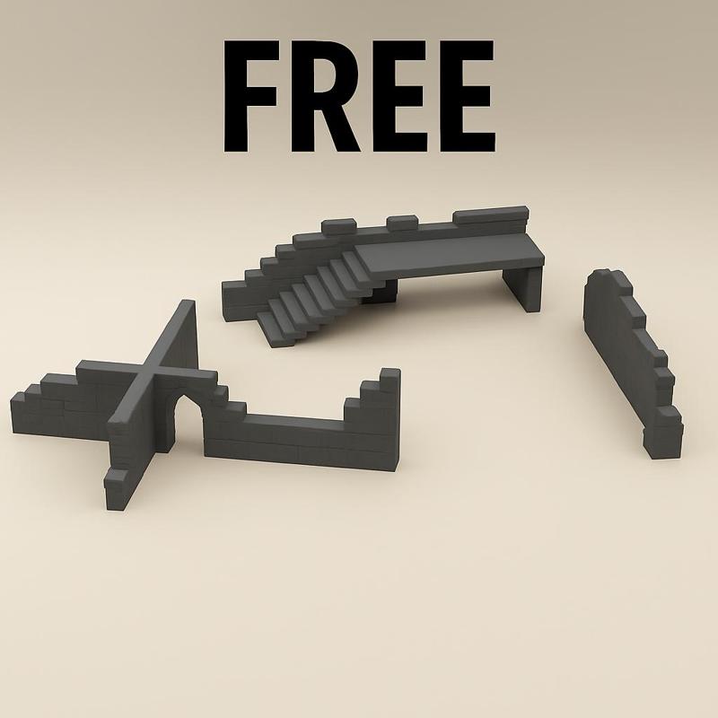 Free Wall Ruins – Modular 3D Printable Terrain for Tabletop, D&D, and Wargaming