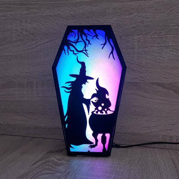 HALLOWEEN COFFIN LED LAMP