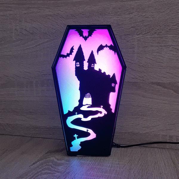 HALLOWEEN COFFIN LED LAMP
