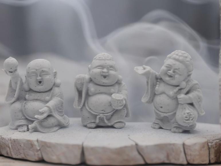 Three Laughing Buddhas – Joy, Prosperity & Luck