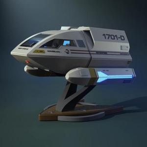 Type-6 Shuttlecraft STL Files for 3D Printing | Assembly Model