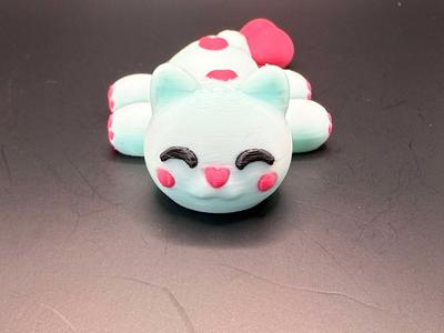 Valentine’s Day Articulated Kawaii Cat with Paws