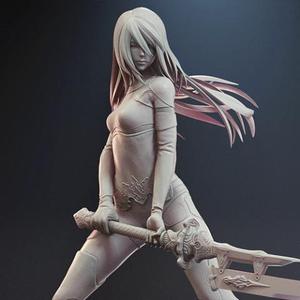 YoRHa A2 Fighting Posture STL Files for 3D Printing | Assembly Model