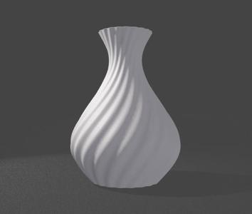 Pear swirl vase