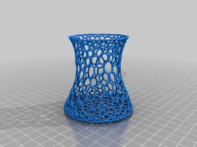 Toothbrush cup Voronoi style