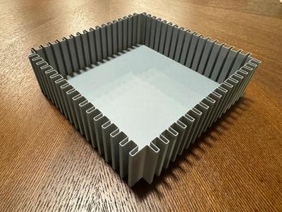 Interlocking Vase Modular Storage Bin for Ikea Alex drawers (2 modules x 2 modules x 3 high)