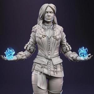 Yennefer STL Files for 3D Printing | Assembly Model