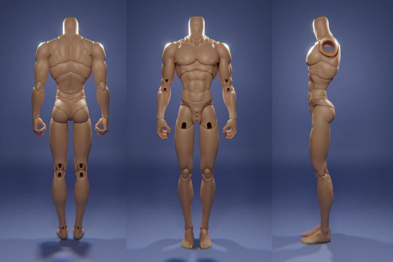 TOM OF FINLAND-INSPIRED BJD BODY