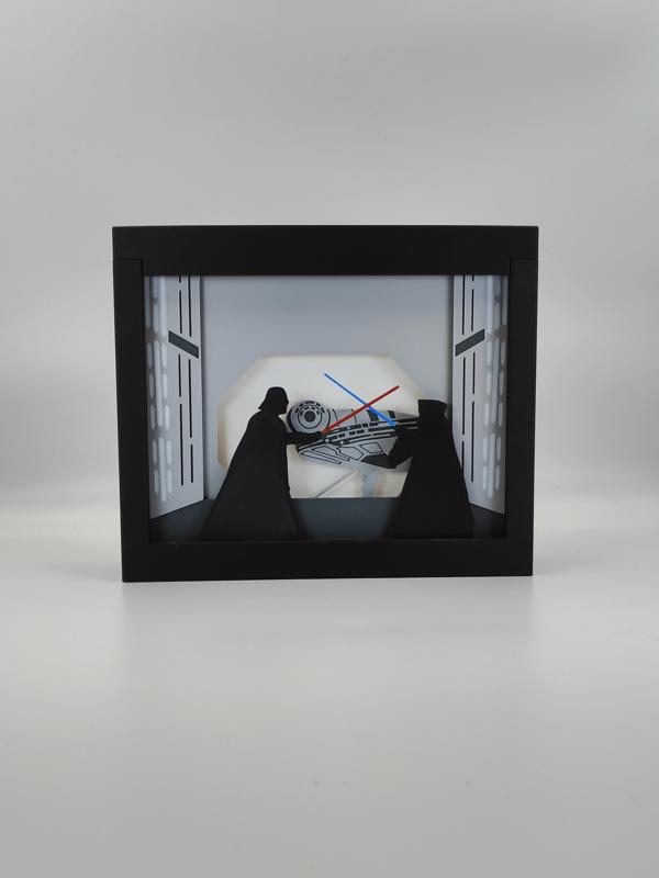 Star Wars Duel on Death Star Shadow Box