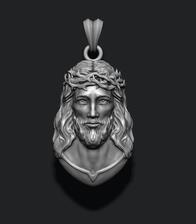 Jesus pendant v4