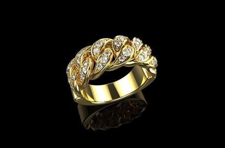 Diamond Cuban Ring N4