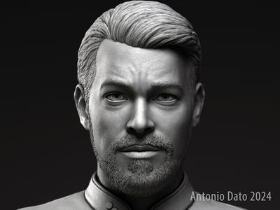 Jonathan Frakes as William Riker Bust Printable 3D Model