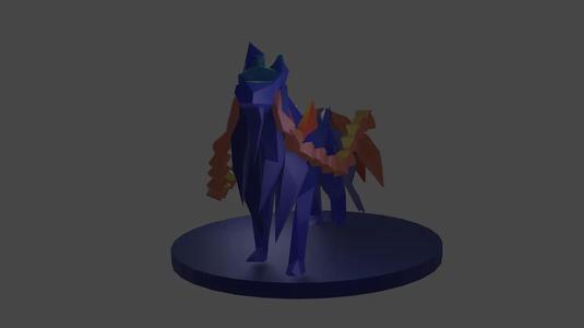 Zacian low poly