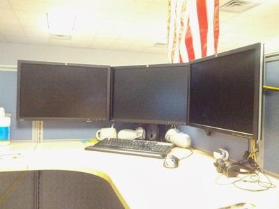 cubicle VESA monitor mount