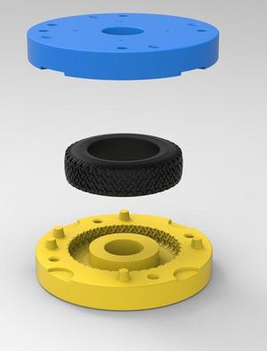 Mold for diecast Land Rover tire Scale 1 to 10