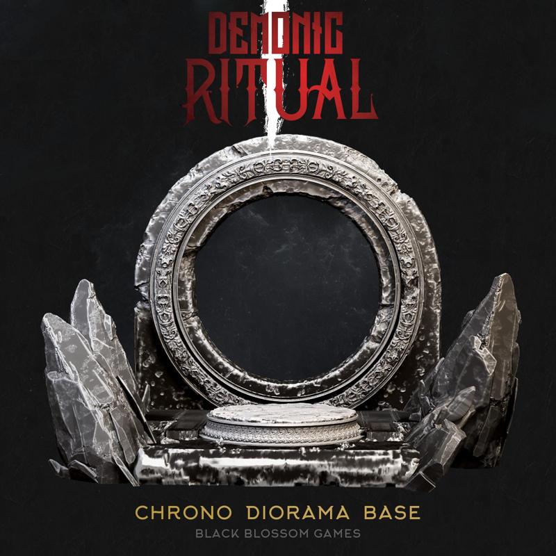DEM007 Chrono Diorama Base :: Demonic Ritual I :: Black Blossom Games