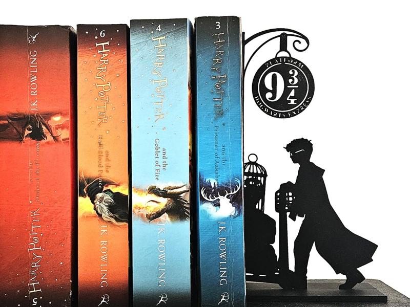 Bookend inspiredfrom Harry Potter & Platform 9 3/4