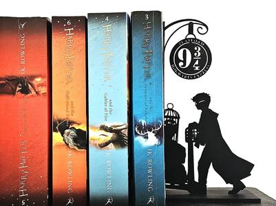 Bookend inspiredfrom Harry Potter & Platform 9 3/4