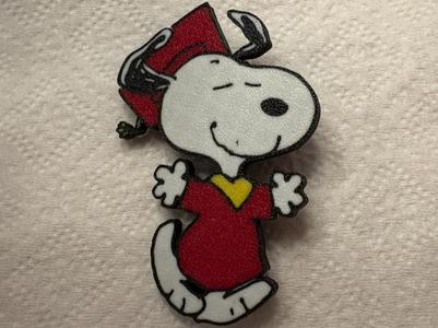 Snoopy Grad Bogg Bag Charm