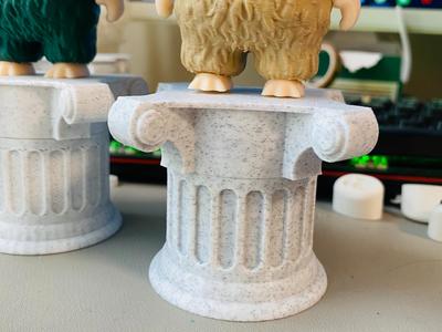 Latest Version 3.0 Labubu Roman Column Retro Base Figurine Model Display Stand
