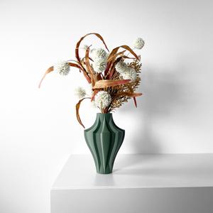 The Novak Vase, Modern and Unique Home Decor for Dried and Preserved Flower Arrangement  | STL File