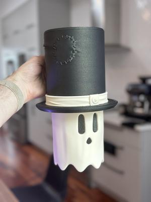 Sliding Ghost in a Top Hat – Halloween Bucket