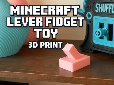 Minecraft Lever Fidget Toy – 3D Print